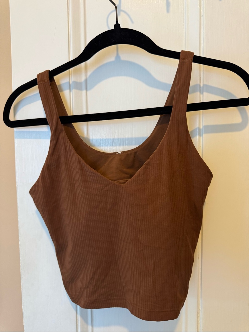 Lululemon Align Ribbed V-Neck Tank Top Brown size 6